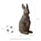 Glitzhome® 28" MGO Oversized Bronze Standing Rabbit Statue